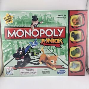 Hasbro Monopoly Junior Cat Dog Car Boat Sealed